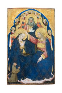 Jungfrukröning med givare av franciskanerorden, Niccolo