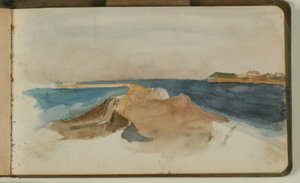 Utsikt över Öresund, vid forten av Niels Larsen Stevns