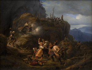 Scen från Tyrolskriget år 1809