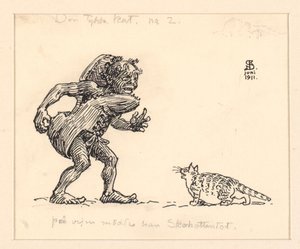 Illustration för The Fat Cat av Niels Skovgaard