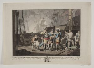 Christian IV i sjöslaget vid Fehmarn, 1644 av Niels Truslew