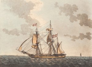 Ett barkskepp söker hamn