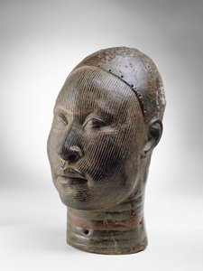 Oni, överhuvud för en kung, Ife, 1100-1400-talet (brons) (se även 412927)