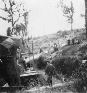 Big Bertha, den tyska pistolen som besköt Paris, första världskriget, c1918