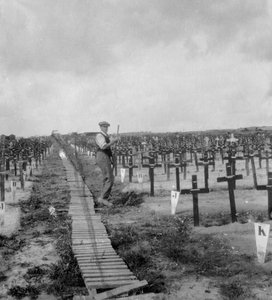Hooge Crater Cemetery, nära Ypres, Belgien, första världskriget, c1917-c1918