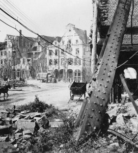 The Grand Place, Arras, Frankrike, första världskriget, c1914-c1918