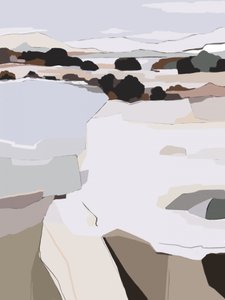 Abstrakt vinterlandskap