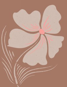 Jordnära boho-blomster av Nikita Jariwala