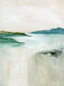 Dimhöljd abstrakt kustbild av Nikita Jariwala