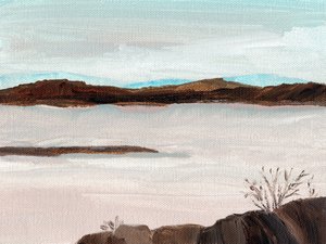 Dimma över bergsjön av Nikita Jariwala