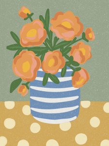 Stilleben med apelsinblommor av Nikita Jariwala