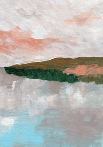 Lugnt abstrakt landskap