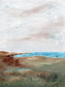 Ett fridfullt strandlandskap av Nikita Jariwala