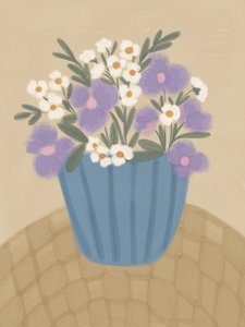Mjuka lila blommor av Nikita Jariwala