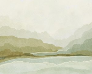 Akvarell: Berg och dal av Nikita Jariwala