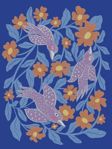 Fantastiska fåglar och blommor av Nikita Jariwala