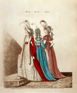 Eftermiddagsklänningar, 1795 av Niklaus von Heideloff