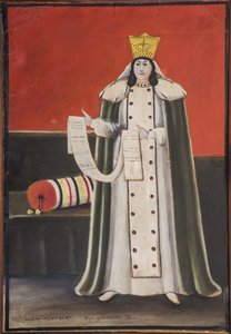 Raine Tamar (Thamar) de Georgie (Ga. 12-13) - Drottning Tamar Par Pirojmani (Pirojmanashvili), Nick (182-1918). Olja och kartong, storlek: 90x60
