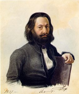Porträtt av Decembrist Alexander W. Poggio 1798-1873, 1837