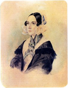 Porträtt av decembrist friherrinnan Anna von Rosen 1797-1883, 1832