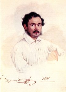 Porträtt av Decembrist hertig Dmitry Shchepin-Rostovsky 1798-1858, 1839 av Nikolai Alexandrovich Bestuzhev