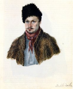 Porträtt av Decembrist Vasily Davydov 1793-1855, 1839 av Nikolai Alexandrovich Bestuzhev