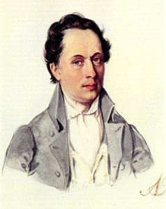 Porträtt av Leopold Niemirowski 1810-1883, 1843 av Nikolai Alexandrovich Bestuzhev