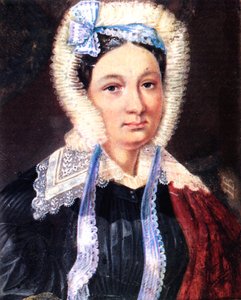 Porträtt av Maria Kazimirovna Yushnevskaya 1790-1863, fru till Decembrist Alexander Yushnevsky, 1830-1839