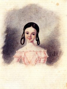 Porträtt av Sophia Muravayova, dotter till december Nikhita Muravayova, 1-9