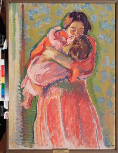 Le Bissère (Kyssen) - Målning av Nikolai Alexandrovich Tarkhov (Tarkhov, Tarkov, Tarkhoff houn Tarkhoff