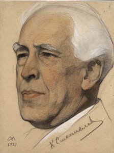 Porträtt av regissören Konstantin S. Stanislavsky 1863-1938, 1921