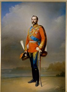 Porträtt av kejsar Alexander II av Ryssland (1818-1881) (känd som Le Liberator). Målning av Nikolai Andreevich Lavrov (1820-1875), olja på duk av Nikolai Andreevich Lavrov