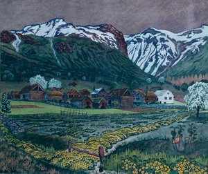 Smörblommakväll av Nikolai Astrup
