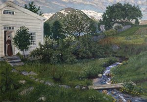 Försommar i Jølster (olja på duk) av Nikolai Astrup