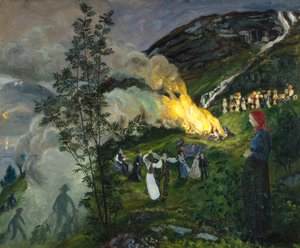 Midsommarbrasa av Nikolai Astrup