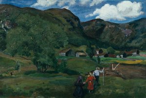 Lekande barn av Nikolai Astrup