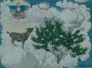 Geten som kom till himlen (olja på duk) av Nikolai Astrup