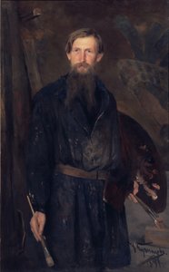 Porträtt av konstnären Viktor Vasnetsov 1848-1926, 1891