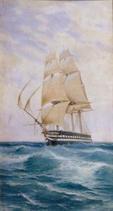 Skeppet på linjen Imperatritsa Mariya, 1890-talet av Nikolai Dmitryevich Prokofyev