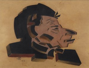 Porträtt av Vsevolod Meyerhold 1874-1940, 1913
