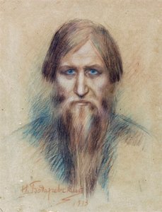 Porträtt av den ryske mystikern Grigori Yefimovich Rasputin (Rasputin