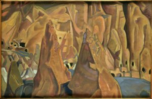 Carlsbad Caverns / målning av N.K. Roerich av Nikolai Konstantinowitsch Roerich