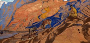 Lärarens kommandon, 1927 av Nikolai Konstantinowitsch Roerich