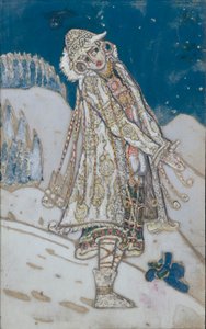 Kostymdesign för teaterpjäsen Snow Maiden av A. Ostrovsky, 1912 av Nikolai Konstantinowitsch Roerich