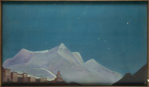 Hemis, kloster / målning av N.K. Roerich av Nikolai Konstantinowitsch Roerich