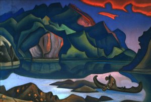 Hidden Treasure, 1947 av Nikolai Konstantinowitsch Roerich