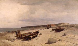 En del av stranden från Jæren
