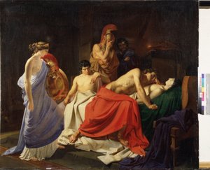""Achille pleure la mort de Achilles beklagar Patroklos död