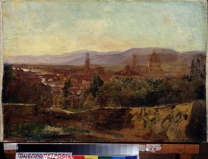 Florens (Italien) (Florens). Målning av Nikolai Nikolayevich Ge (Gay) (1831-1894), olja på duk