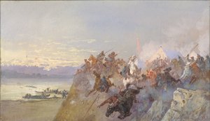 Det sista nederlaget för trupperna från Khan Kuchum. 1598, 1891.